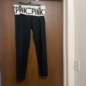 Victoria's Secret Women's Black and Navy Leggings